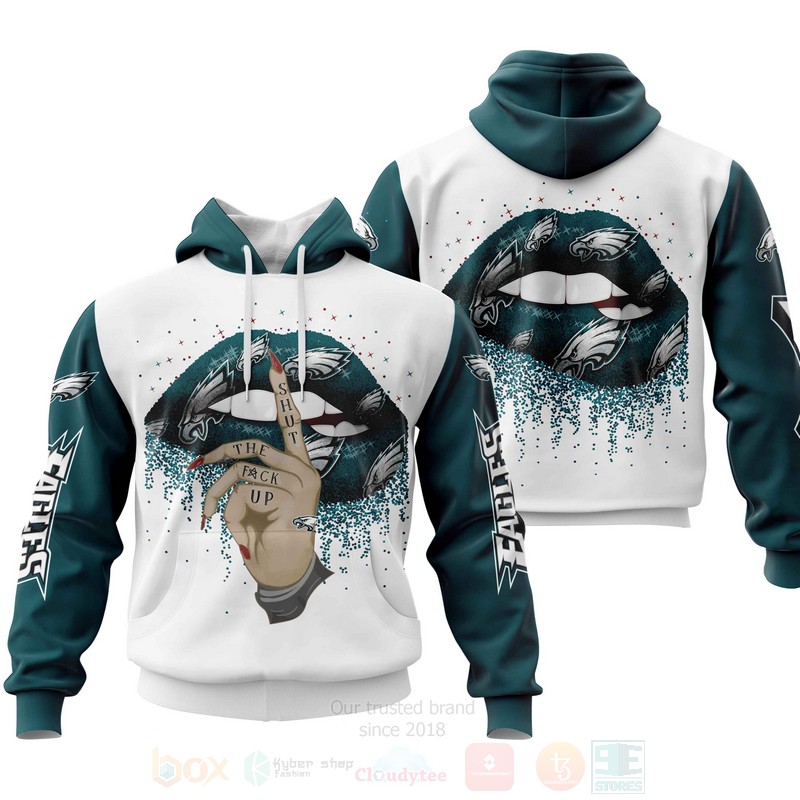 BEST NFL Philadelphia Eagles Lips Personalized Custom 3D Hoodie, Zip Hoodie 5 NFL Philadelphia Eagles Lips Personalized 3D Hoodie Zip Hoodie