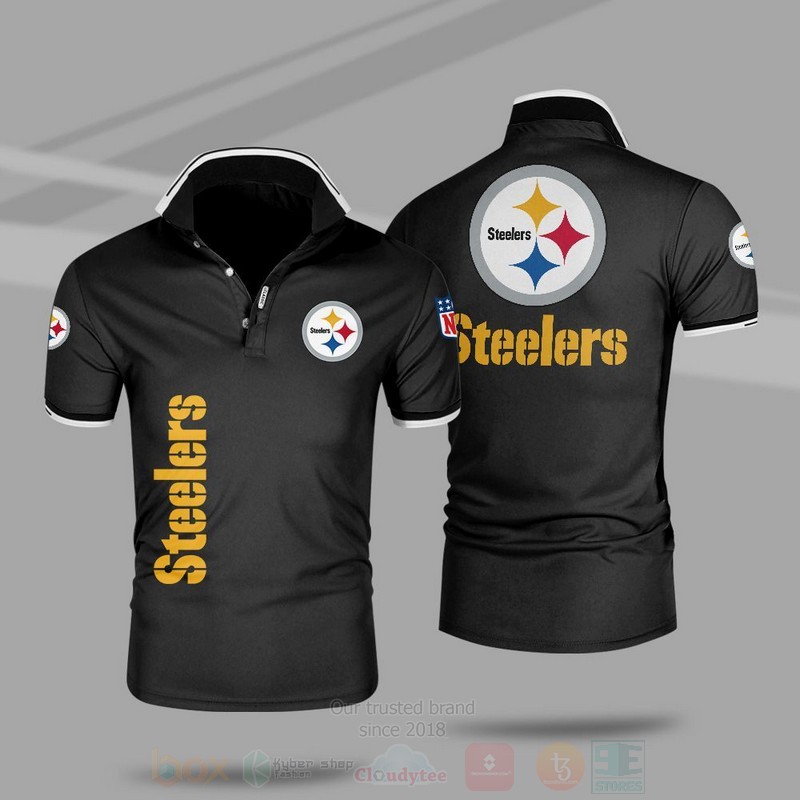 BEST NFL Pittsburgh Steelers All Over Print Polo Shirt 16 NFL Pittsburgh Steelers Polo Shirt