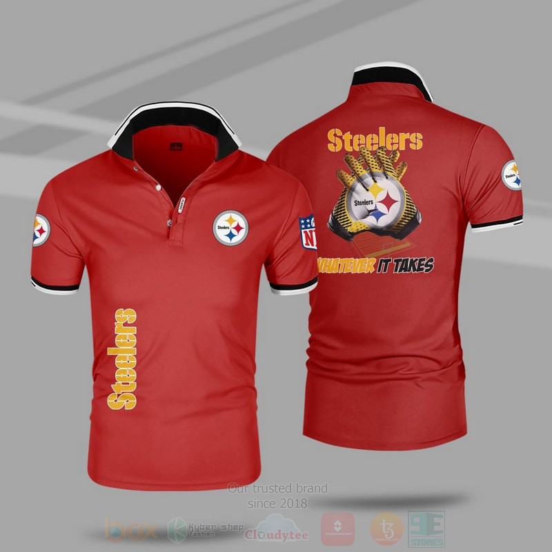 BEST NFL Pittsburgh Steelers Premium All Over Print Polo Shirt 3 NFL Pittsburgh Steelers Premium Polo Shirt 1 2