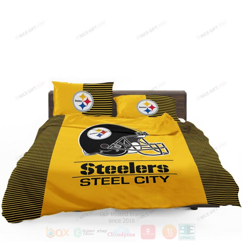 NFL Pittsburgh Steelers Steel City nspired Bedding Set
