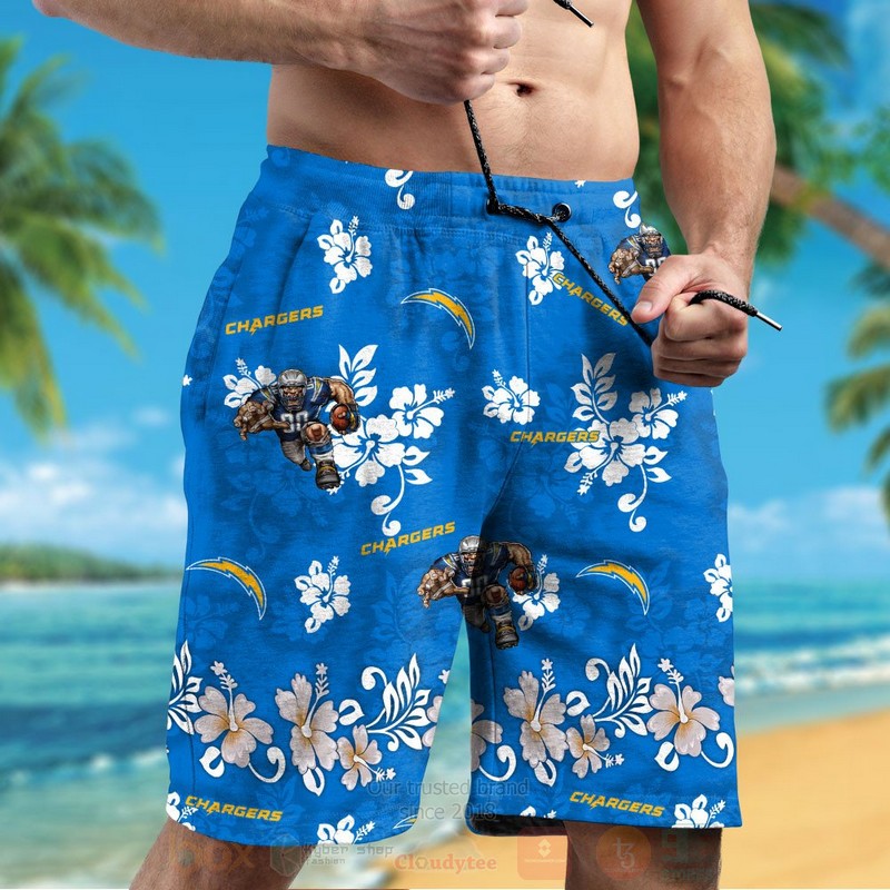 BEST NFL San Diego Chargers Hawaii Shirt, Short 5 NFL San Diego Chargers Hawaiian Shirt Short 1 2 3 4