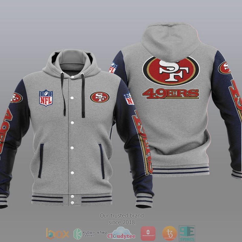 NFL San Francisco 49ers Baseball Jacket Hoodie 1
