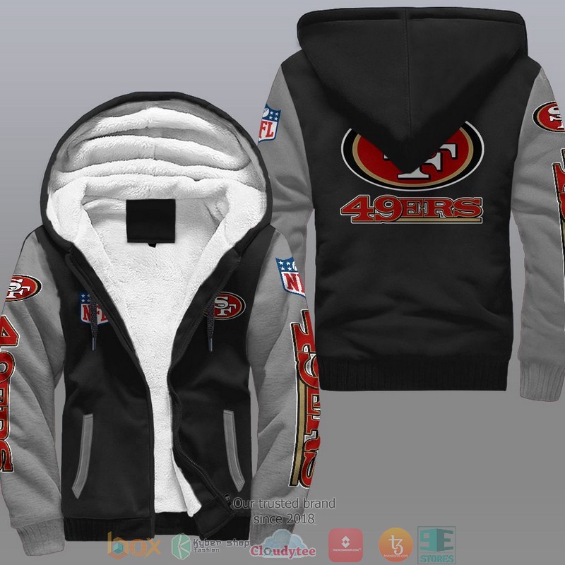 HOT San Francisco 49ers 3D Fleece Hoodie 2 NFL San Francisco 49ers Fleece Hoodie 1