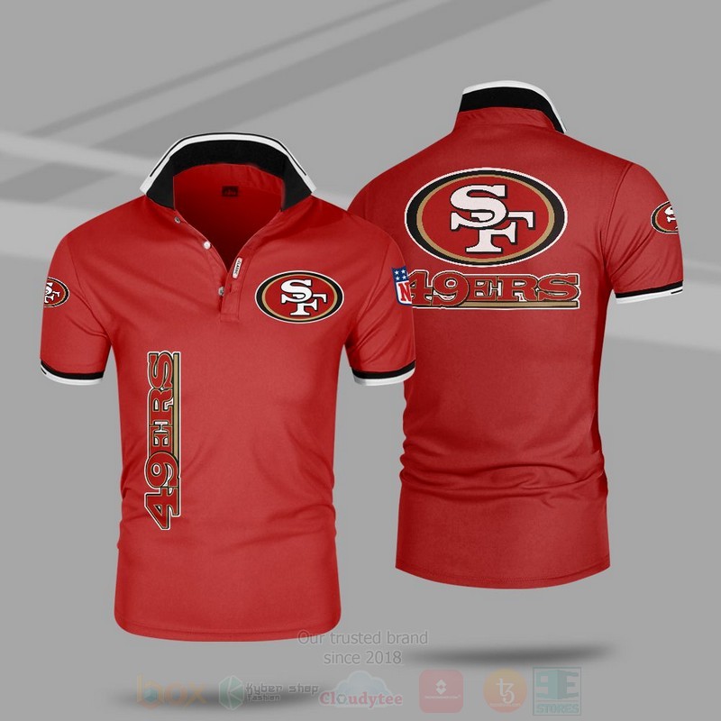 BEST NFL San Francisco 49ers All Over Print Polo Shirt 6 NFL San Francisco 49ers Polo Shirt 1 2 3 4 5