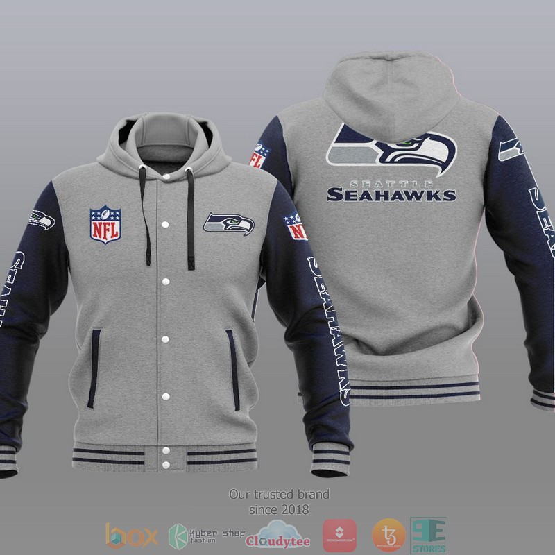 NFL Seattle Seahawks Baseball Jacket Hoodie 1