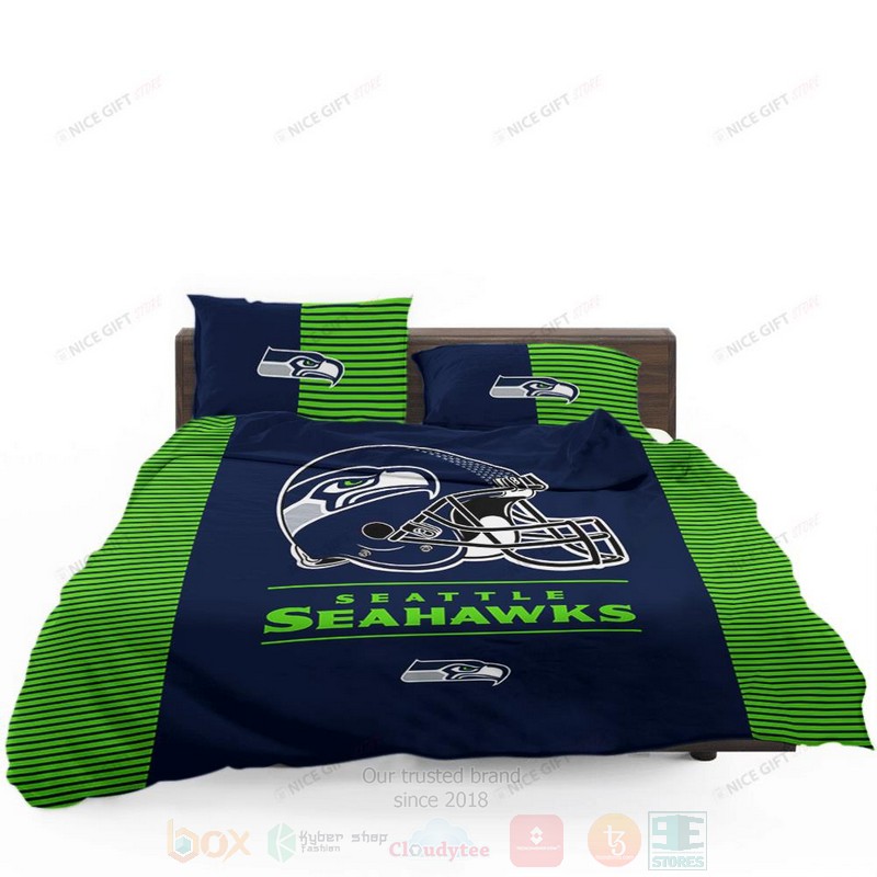 NFL Seattle Seahawks Inspired Bedding Set