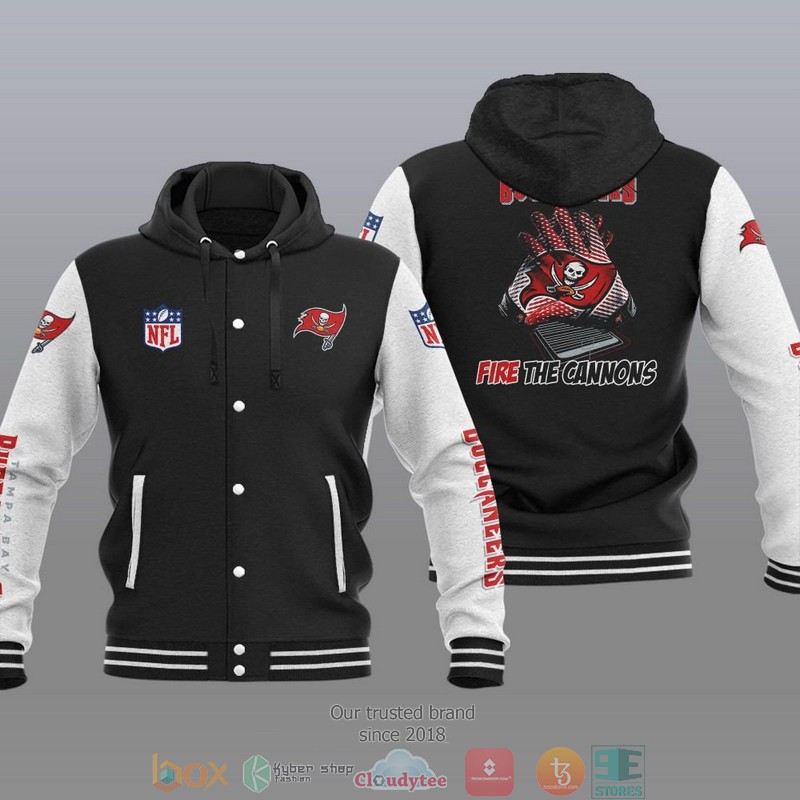 NFL Tampa Bay Buccaneers Fire The Cannons Baseball Jacket Hoodie