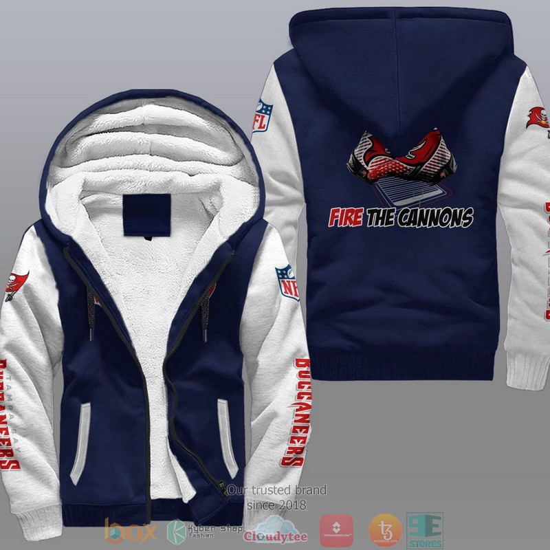 HOT Tampa Bay Buccaneers Fire The Cannons 3D Fleece Hoodie 3 NFL Tampa Bay Buccaneers Fire The Cannons Fleece Hoodie 1 2