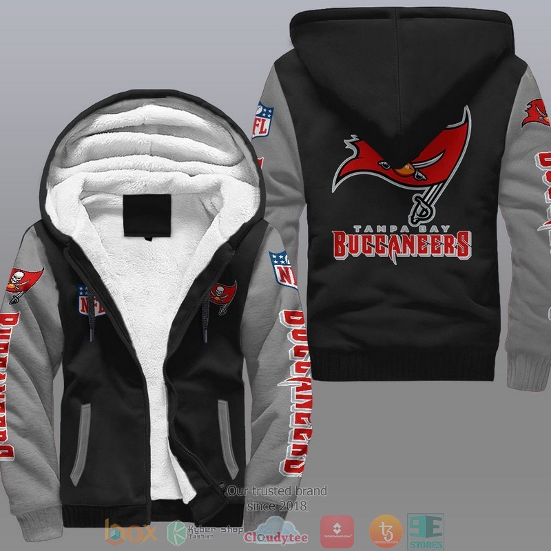 HOT Tampa Bay Buccaneers 3D Fleece Hoodie 2 NFL Tampa Bay Buccaneers Fleece Hoodie 1