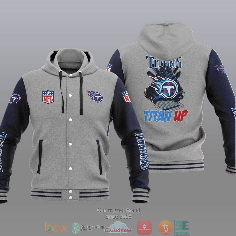 NFL Tennessee Titans Titan Up Baseball Jacket Hoodie 1