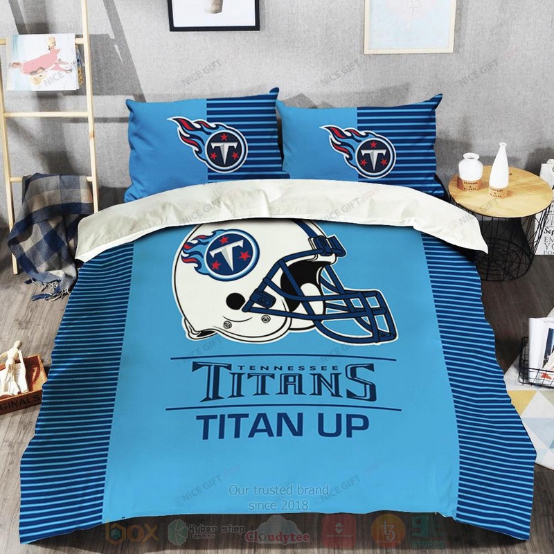 NFL Tennessee Titans Titan Up Inspired Bedding Set 1
