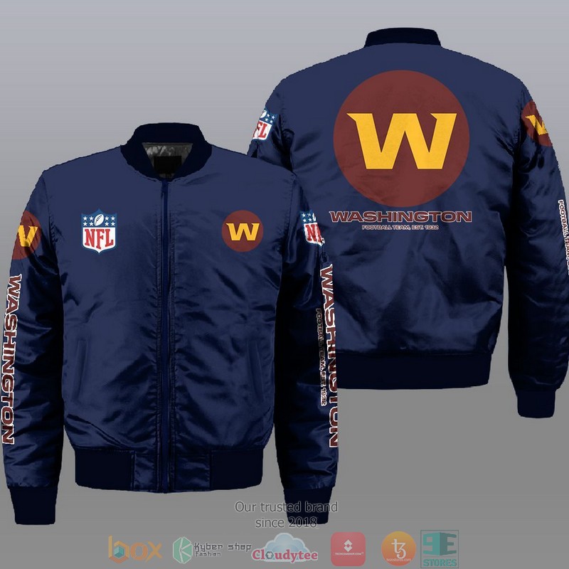 NFL Washington Football Team Bomber Jacket 2 NFL Washington Football Team Bomber Jacket 1