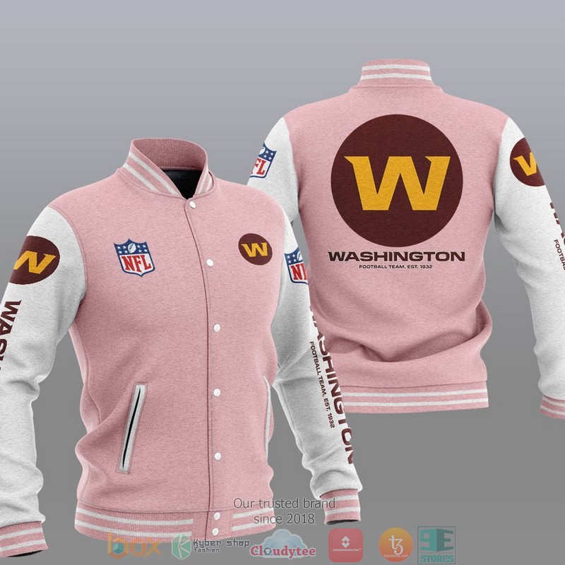 NFL Washington Football Team Varsity Jacket 4 NFL Washington Football Team Varsity Jacket 1 2 3