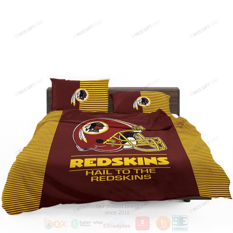 NFL Washington Redskins Hail To The Redskins Inspired Bedding Set