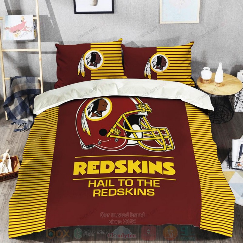 NFL Washington Redskins Hail To The Redskins Inspired Bedding Set 1