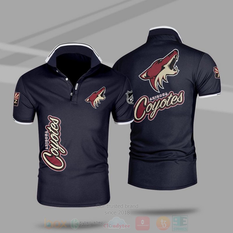 BEST NHL Arizona Coyotes Premium All Over Print Polo Shirt 5 NHL Arizona Coyotes Premium Polo Shirt 1 2 3 4