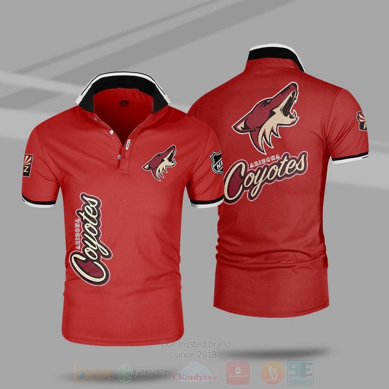 BEST NHL Arizona Coyotes Premium All Over Print Polo Shirt 6 NHL Arizona Coyotes Premium Polo Shirt 1 2 3 4 5