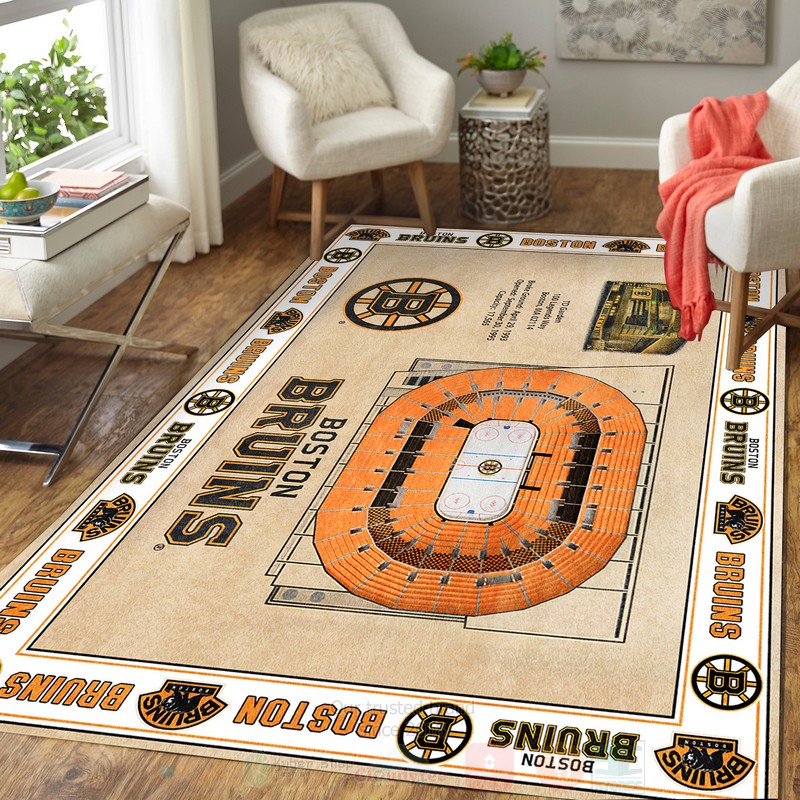 BEST NHL Boston Bruins 3D Area Rug 3 NHL Boston Bruins Rugs 1 2