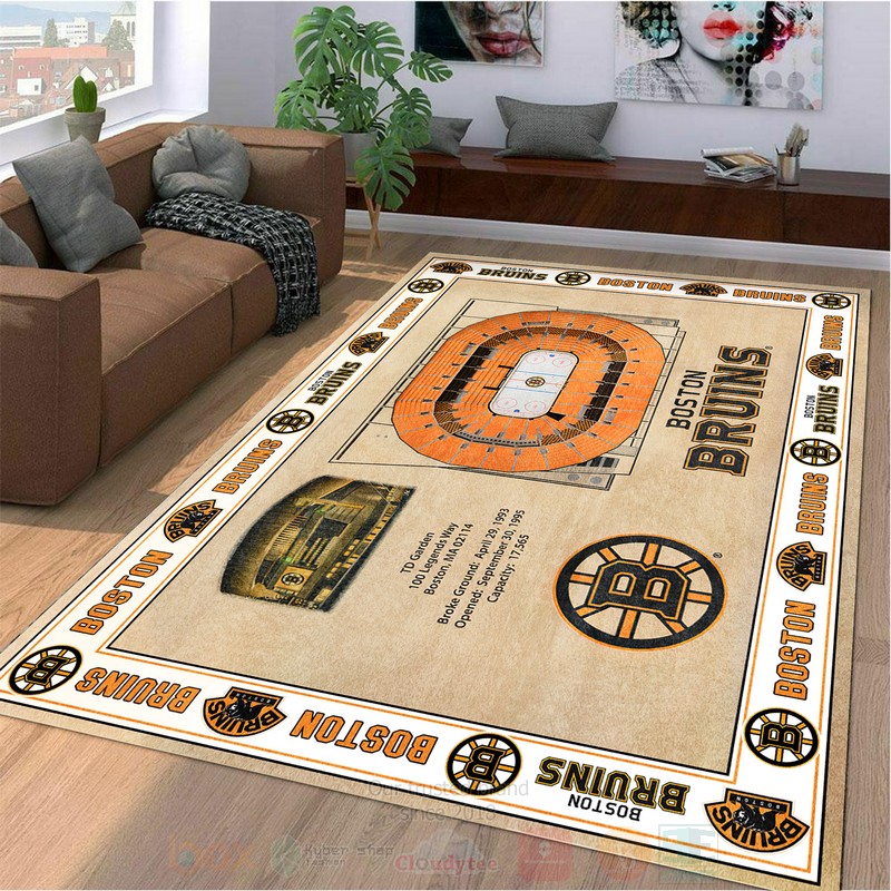 BEST NHL Boston Bruins 3D Area Rug 4 NHL Boston Bruins Rugs 1 2 3