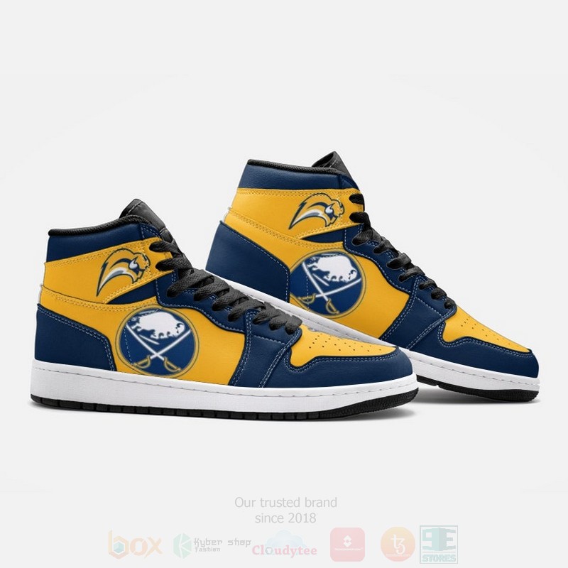 NHL Buffalo Sabres Air Jordan 1 High Top Shoes 1