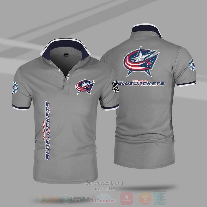 NHL Columbus Blue Jackets Premium Polo Shirt 1 2 3 4 5 6 7