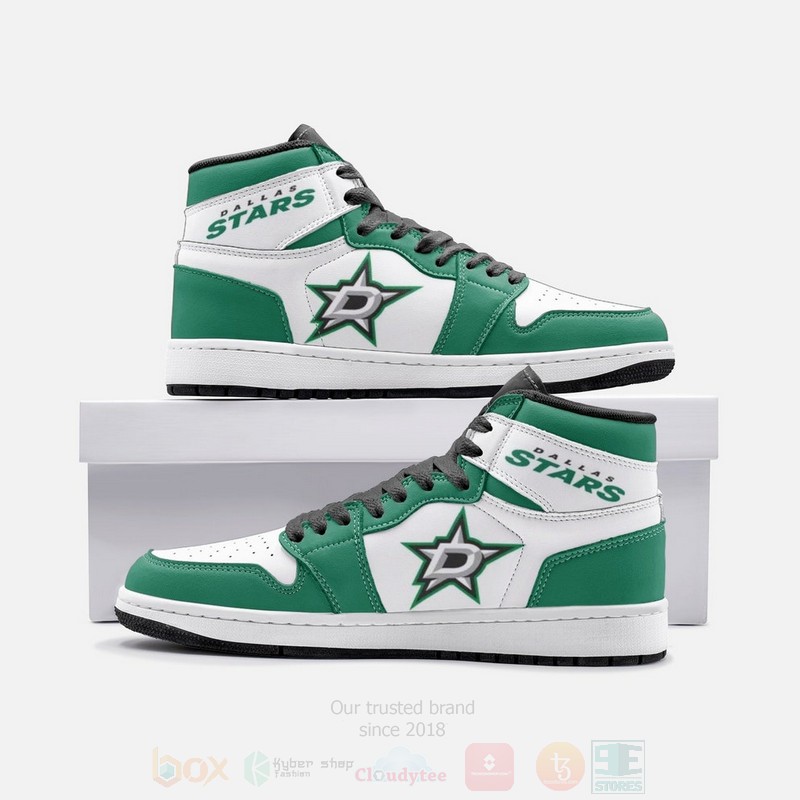 NHL Dallas Stars Air Jordan 1 High Top Shoes