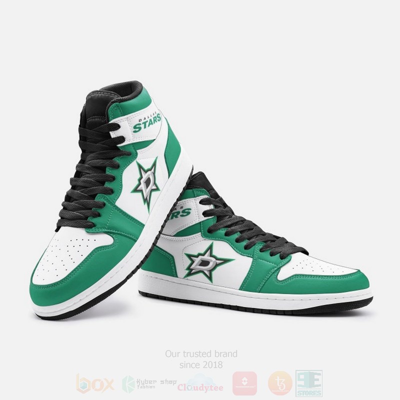 NHL Dallas Stars Air Jordan 1 High Top Shoes 1