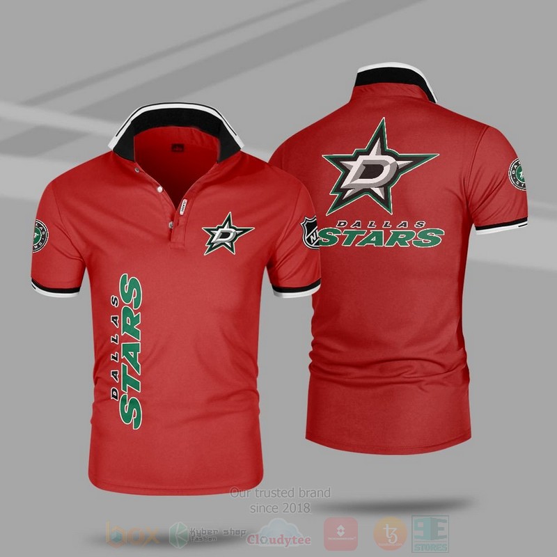 BEST NHL Dallas Stars Premium All Over Print Polo Shirt 6 NHL Dallas Stars Premium Polo Shirt 1 2 3 4 5