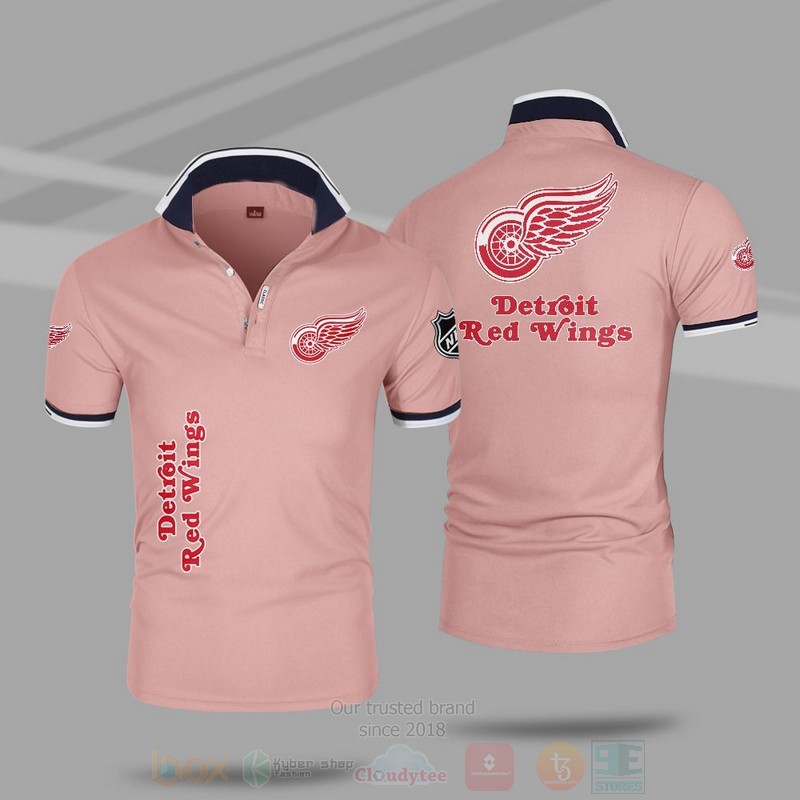 NHL Detroit Red Wings Premium Polo Shirt 1 2 3 4 5 6