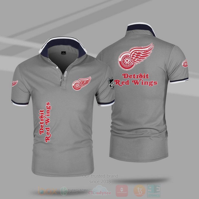 NHL Detroit Red Wings Premium Polo Shirt 1 2 3 4 5 6 7