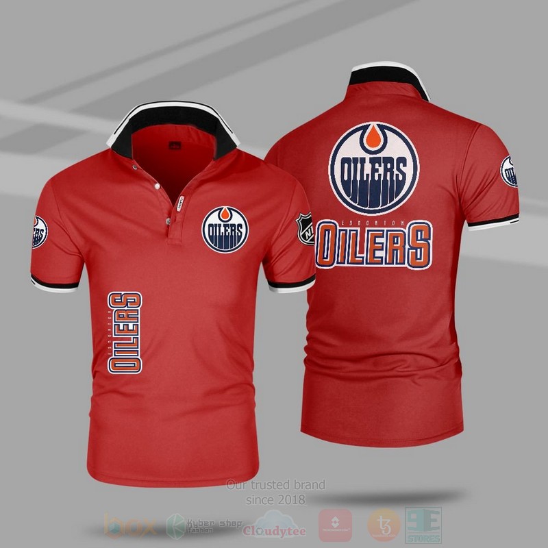 BEST NHL Edmonton Oilers Premium All Over Print Polo Shirt 6 NHL Edmonton Oilers Premium Polo Shirt 1 2 3 4 5