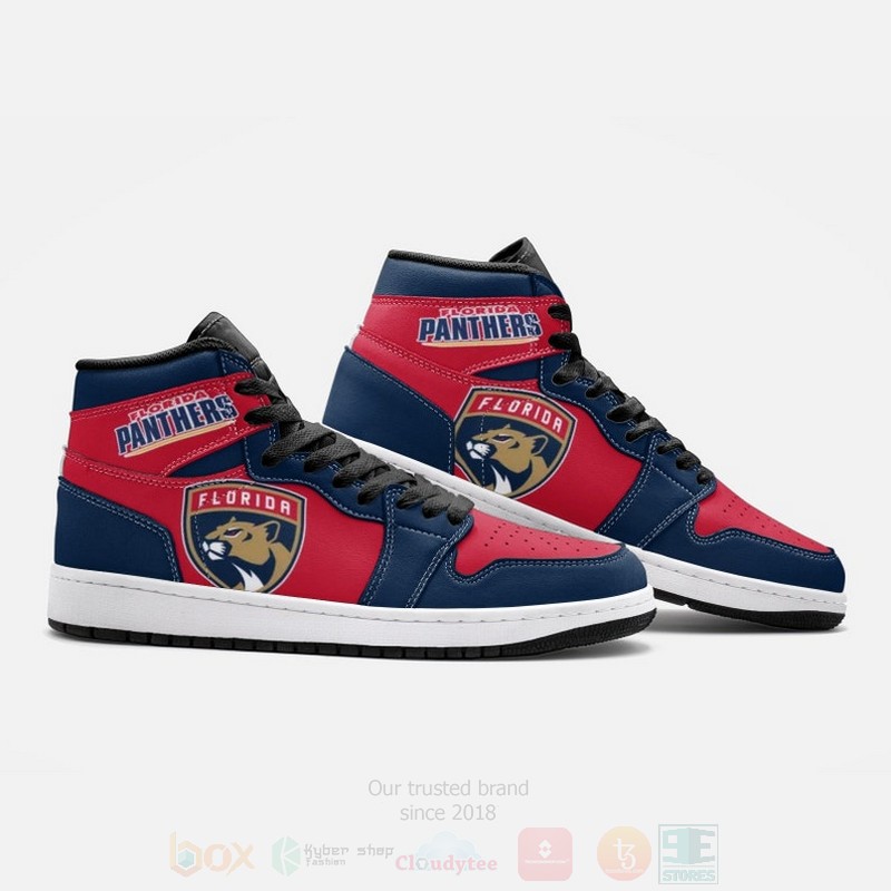 NHL Florida Panthers Air Jordan 1 High Top Shoes 1