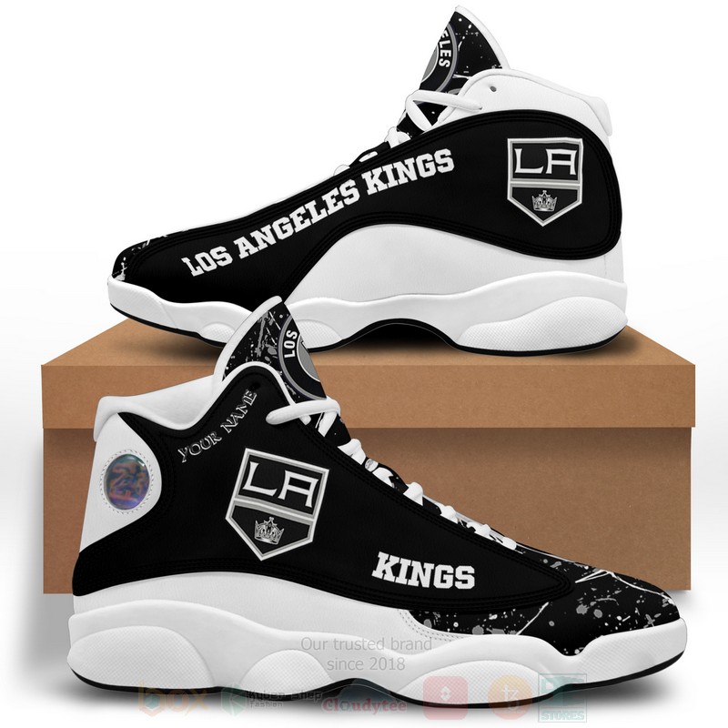NHL Los Angeles Kings Personalized Air Jordan 13 Shoes
