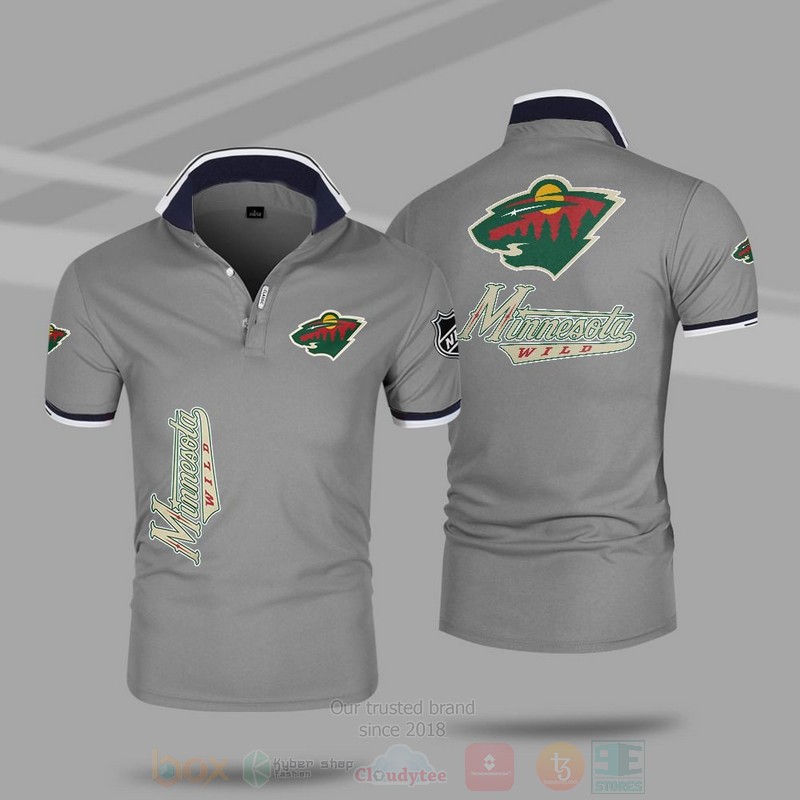 NHL Minnesota Wild Premium Polo Shirt 1 2 3 4 5 6 7