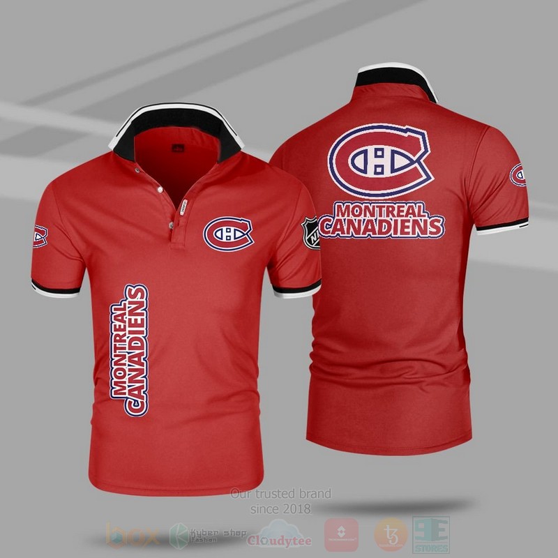 BEST NHL Montreal Canadiens Premium All Over Print Polo Shirt 6 NHL Montreal Canadiens Premium Polo Shirt 1 2 3 4 5