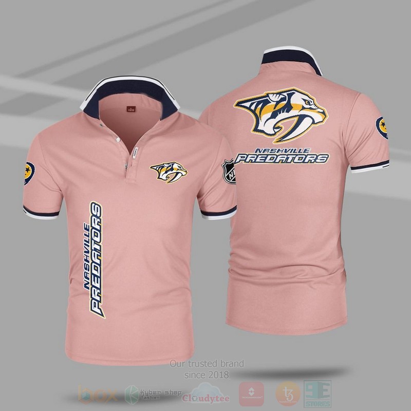 NHL Nashville Predators Premium Polo Shirt 1 2 3 4 5 6