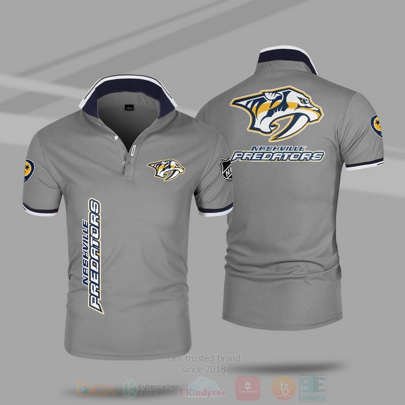 NHL Nashville Predators Premium Polo Shirt 1 2 3 4 5 6 7