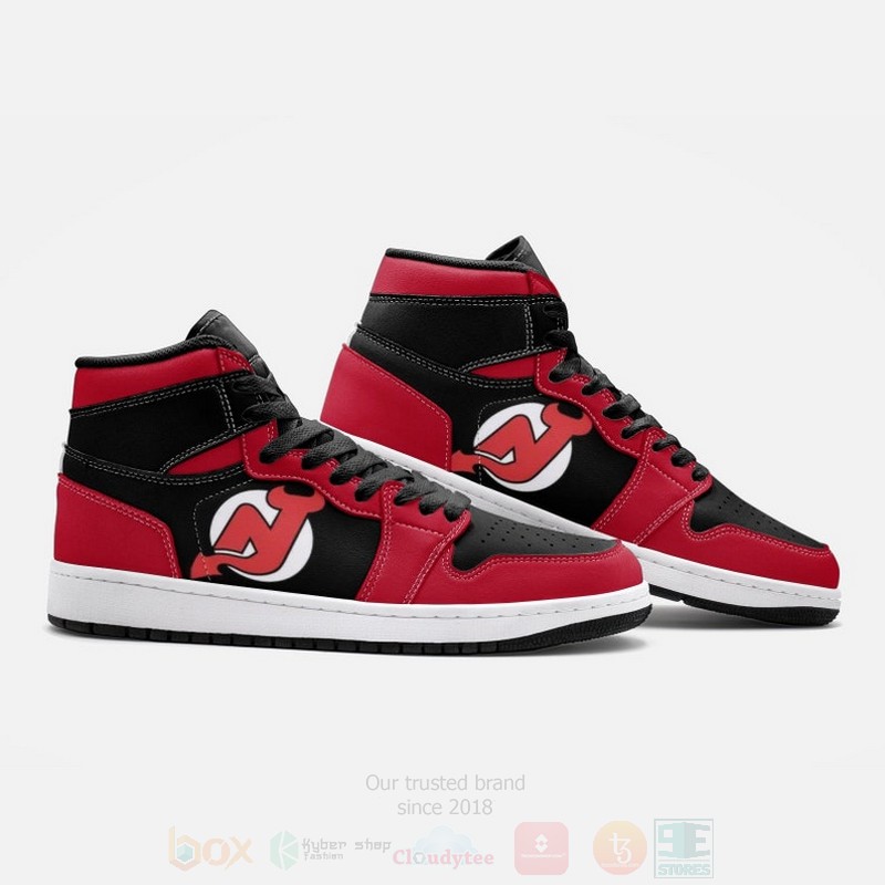 NHL New Jersey Devils Air Jordan 1 High Top Shoes 1