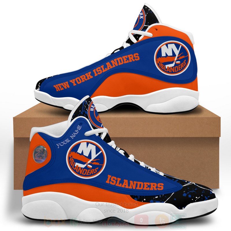 NHL New York Islanders Personalized Air Jordan 13 Shoes