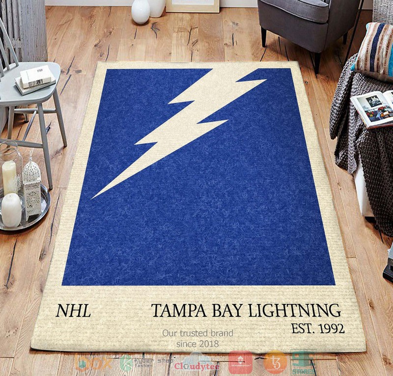 NHL Tampa Bay Lightning Est 1992 Rug Carpet