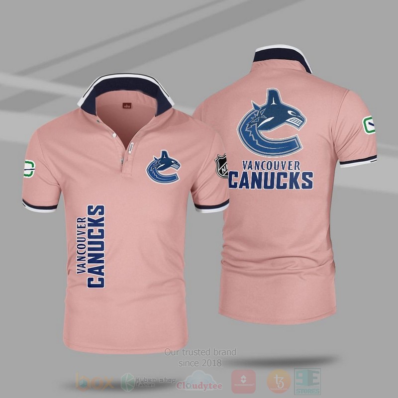 BEST NHL Vancouver Canucks Premium All Over Print Polo Shirt 7 NHL Vancouver Canucks Premium Polo Shirt 1 2 3 4 5 6