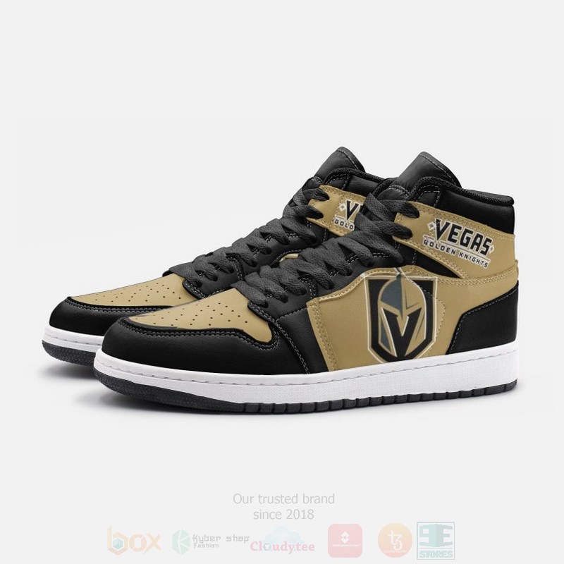 NHL Vegas Golden Knights Air Jordan 1 High Top Shoes 1