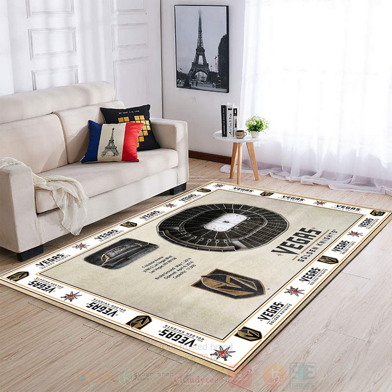 BEST NHL Vegas Golden Knights 3D Area Rug 5 NHL Vegas Golden Knights Rugs 1 2 3 4