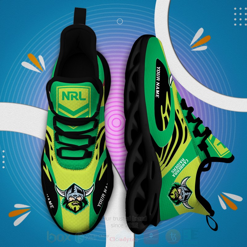 NRL Canberra Raiders Personalized Clunky Max Soul Shoes 1 2 3 4 5
