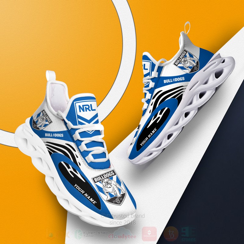 BEST NRL Canterbury Bulldogs Personalized Custom Max Soul Shoes 3 NRL Canterbury Bulldogs Personalized Clunky Max Soul Shoes 1 2