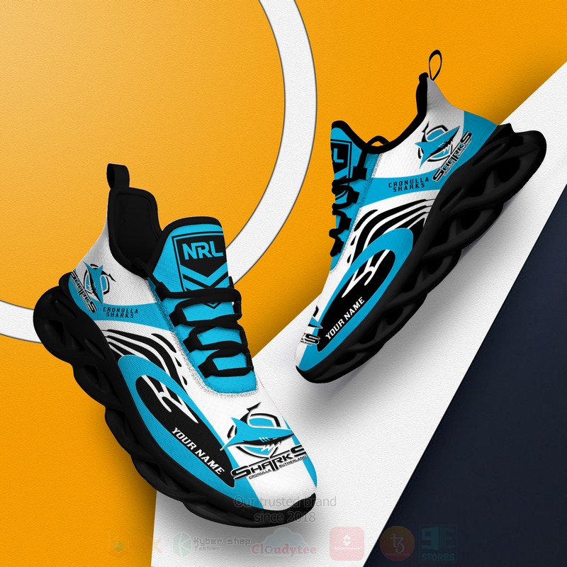 NRL Cronulla Sharks Personalized Clunky Max Soul Shoes 1