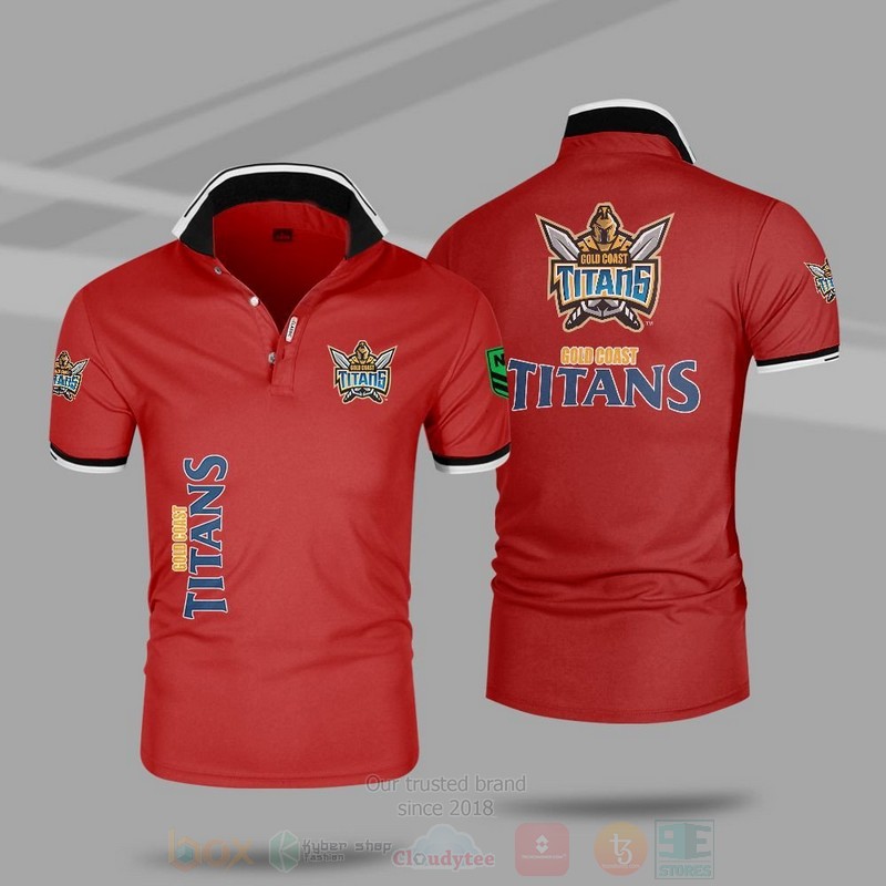 BEST NRL Gold Coast Titans Premium All Over Print Polo Shirt 6 NRL Gold Coast Titans Premium Polo Shirt 1 2 3 4 5