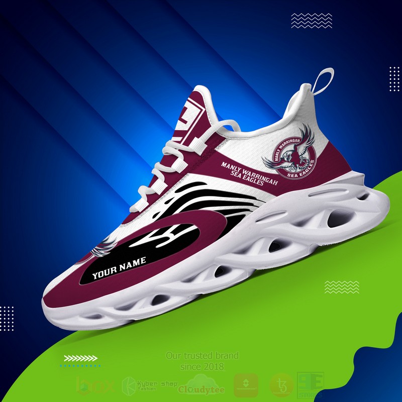 NRL Manly Sea Eagles Personalized Clunky Max Soul Shoes 1 2 3 4