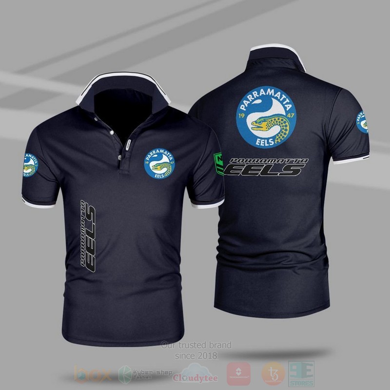 BEST NRL Parramatta Eels Premium All Over Print Polo Shirt 5 NRL Parramatta Eels Premium Polo Shirt 1 2 3 4