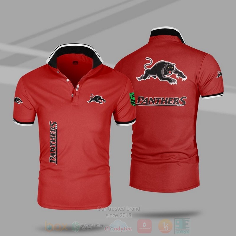 BEST NRL Penrith Panthers Premium All Over Print Polo Shirt 6 NRL Penrith Panthers Premium Polo Shirt 1 2 3 4 5